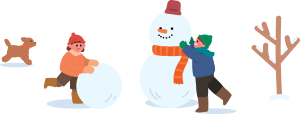 눈사람 이미지